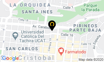 Mapa de Festejos La Unica en San Cristóbal