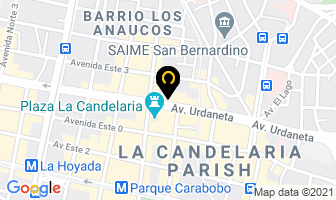 Mapa de Fullvacaciones en Caracas