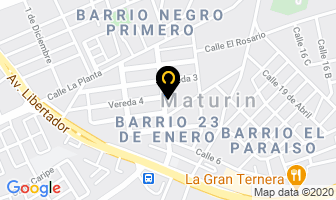 Mapa de Grua Taliban en Maturín
