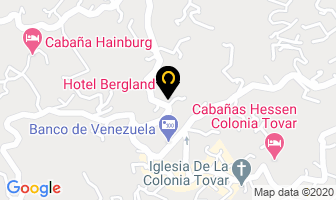 Mapa de Hotel Bergland en Colonia Tovar