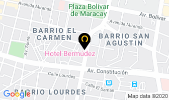 Mapa de Hotel Bermudez en Maracay