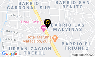Mapa de Hotel La Casona en Maracaibo