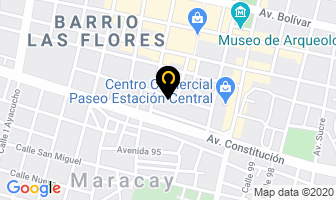 Mapa de Hotel Pavinber Continental en Maracay
