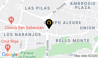 Mapa de Hotel Pirineos en San Cristóbal