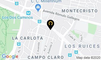 Mapa de Infapro en Caracas