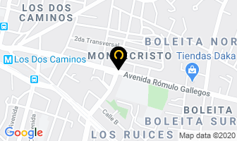 Mapa de Inova70Decoraciones C,a en Caracas