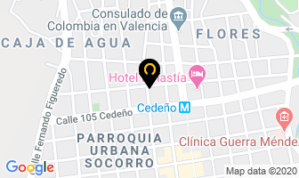 Mapa de Inversiones Las 4N  C.a. en Valencia