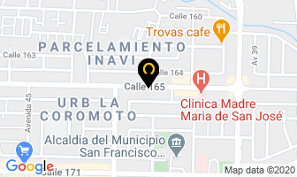 Mapa de La Mansión Infantil C.a. en San Francisco de Asís