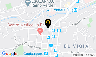 Mapa de Laboratorio Clínico Popular en Los Teques