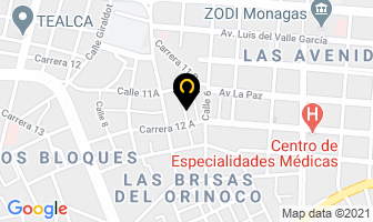 Mapa de Las Brisas Del Libano C.a en Maturín
