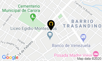 Mapa de Licorería Hielo El Toro. en Carora