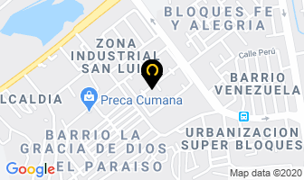 Mapa de Materiales Emi C. A. en Cumaná