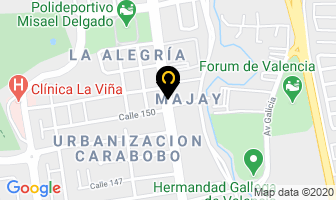 Mapa de Oriente Administrada,c.a. en Valencia