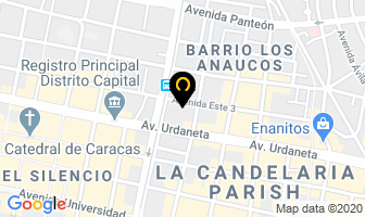 Mapa de Oveca Organización Visual Express en Caracas