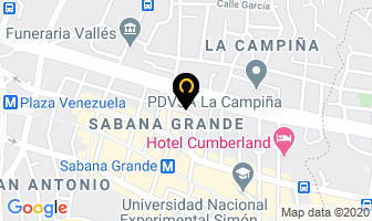 Mapa de Pastas Rosalia en Caracas