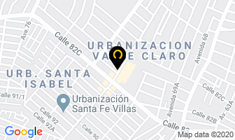 Mapa de Pizzas Yireth en Maracaibo