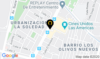 Mapa de “Quiropedia Angarita” en Maracay