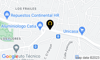 Mapa de Refrigeración Ruir en Caracas