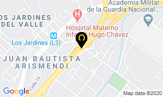 Mapa de Representaciones Inara, S.r.l. en Caracas
