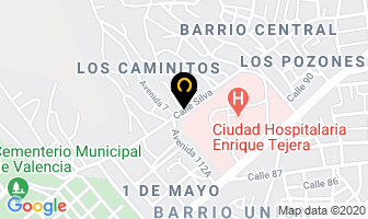 Mapa de Representaciones Uno Y Medio, C.a. en Valencia