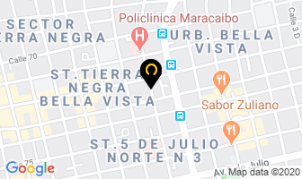 Mapa de Sastrería en Maracaibo