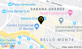 Mapa de Servicios De Vacunación Servacun, C.a en Caracas