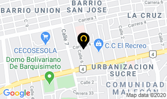 Mapa de “Tabernáculo Restauración”. en Barquisimeto