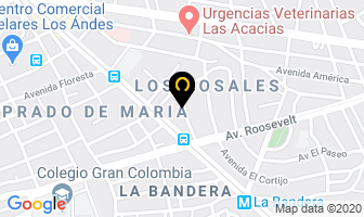 Mapa de Tecnohospitalaria en Caracas