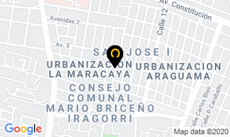 Mapa de Terapeuta Isabel Gonzalez en Maracay
