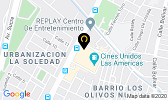 Mapa de Tienda Macuto Las Américas en Maracay