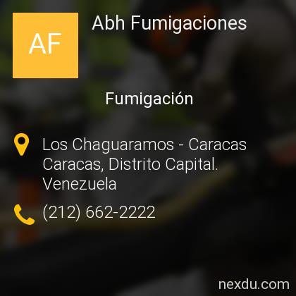Abh Fumigaciones en Caracas - y Dirección