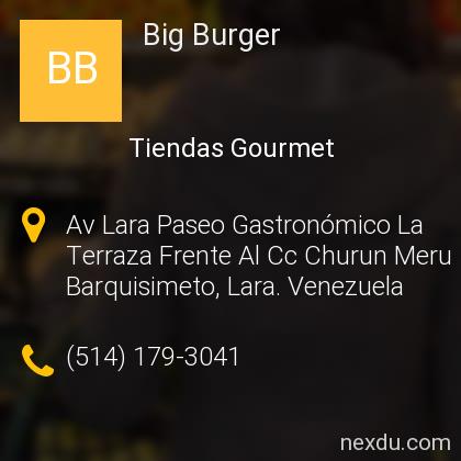 Big Burger En El Parral Barquisimeto Telefonos Y Direccion