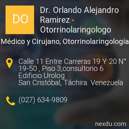 Dr. Orlando Alejandro Ramirez - Otorrinolaringologo en San Cristóbal -  Teléfonos y Dirección