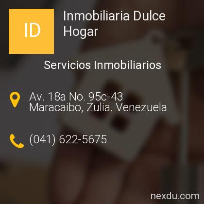 Inmobiliaria Dulce Hogar En Maracaibo Telefonos Y Direccion