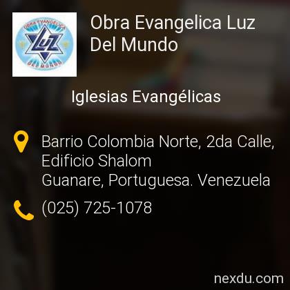Obra Evangelica Luz Del Mundo en Guanare - Teléfonos y Dirección