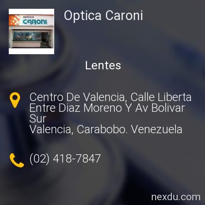 Optica Caroni en Lomas Del Caroni, Ciudad Guayana - Teléfonos y Dirección