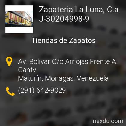 Zapateria La Luna, C.a J-30204998-9 en Maturín - Teléfonos y Dirección